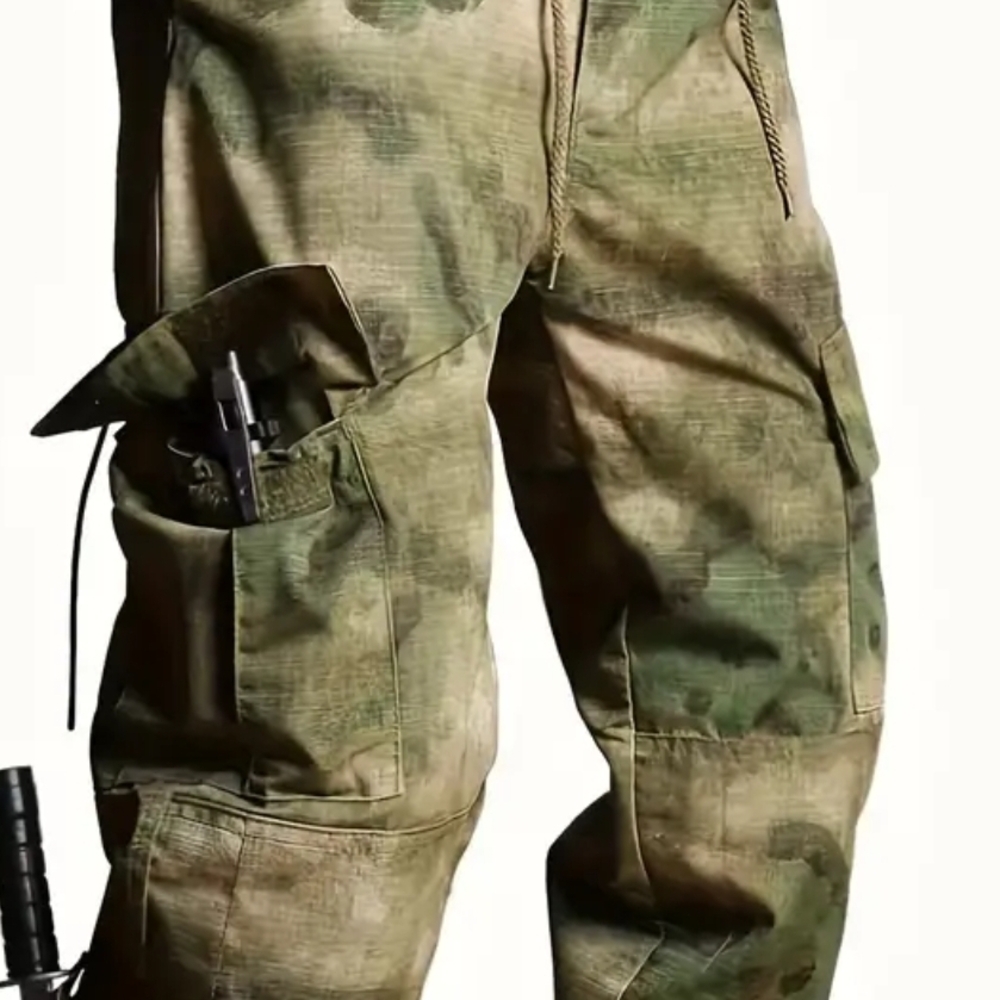 Men's Green Camouflage Cargo Pants